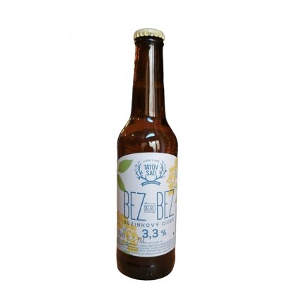 Tátův sad - bezinkový cider (Bez skoro bez) - 0,33 l  3,3%, sklo