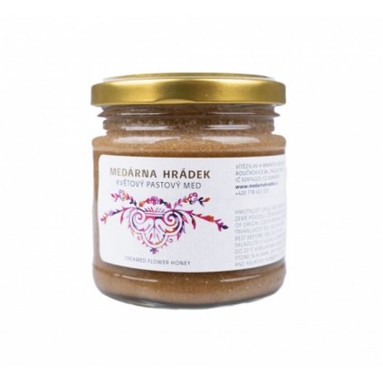 Medárna Hrádek - Med květový pastový s kardamomem - PO EXPIRACI - 250 g sklo