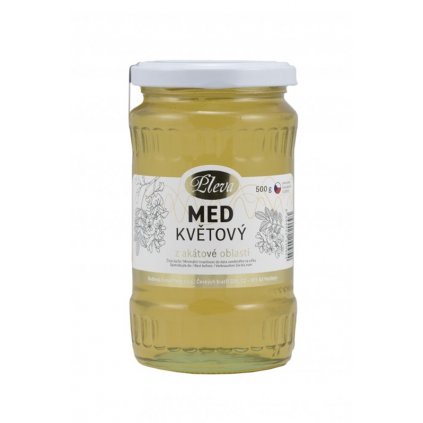 Rodinná firma Pleva - Med květový akátový - 0,45kg 0,45kg