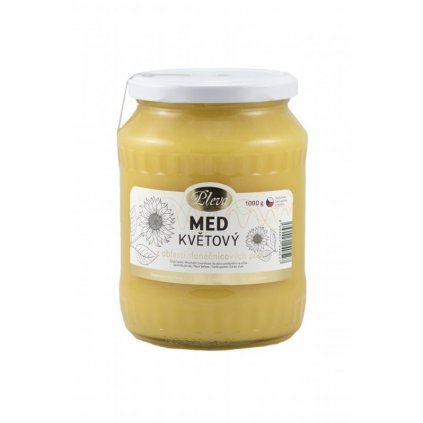 Rodinná firma Pleva - Med květový slunečnicový - 0,45kg
