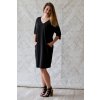 Véčkové elegantní šaty Juno / Černá