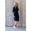 Lodičkové šaty s řasením Danaí / Navy