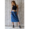 3/4 sukně s páskem na zavazování Kleopatra / Modrý Denim