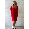 Véčkové elegantní šaty Juno / Červená