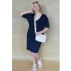 Véčkové elegantní šaty Juno / Navy