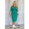 Lodičkové šaty s řasením Danaí / Zelená