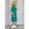 Lodičkové šaty s řasením Danaí / Zelená