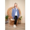 Cardigan s kapucí Serena / Modrá svetrovina