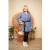 Cardigan s kapucí Serena / Modrá svetrovina