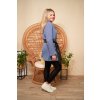 Cardigan s kapucí Serena / Modrá svetrovina