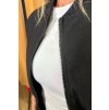 Bundička alá Bomber kratší / Černý denim