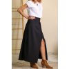 Zavinovací dlouhá širší sukně / Černá