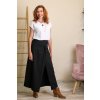 Zavinovací dlouhá širší sukně / Černá