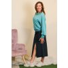 Dlouhá sukně s předním rozparkem Lisa / Temně modrý denim