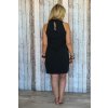 Šaty se stojáčkem Elektra / Černá