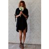 Šaty s mašlemi Melissa / Černá
