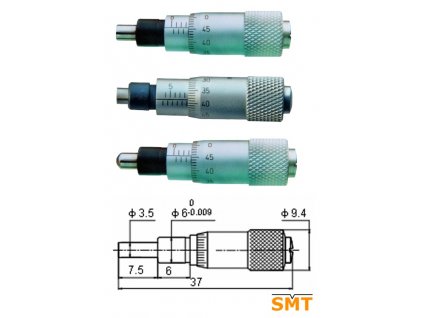 Vestavné mikrometrické hlavičky
