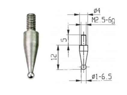 Měřící dotek kulička 3 mm