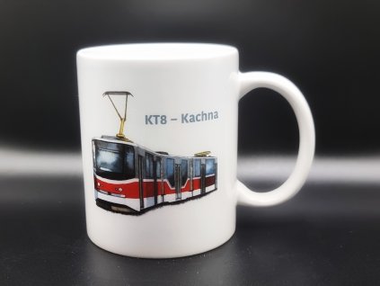Ceramic mug Miluju Prahu tramway KT8 - "Duck"