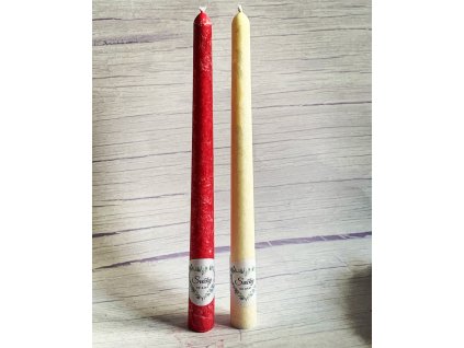 Set of 4 long conical Advent candles