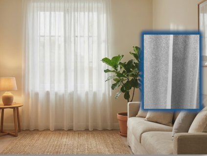 Tkaná záclona Messina Výška 319cm