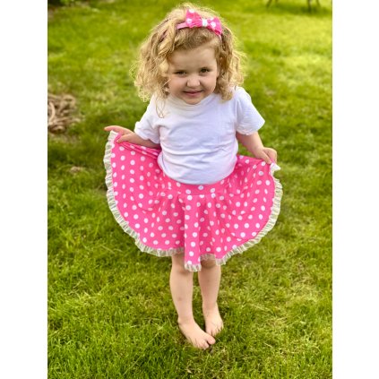 Růžová sukně Míša