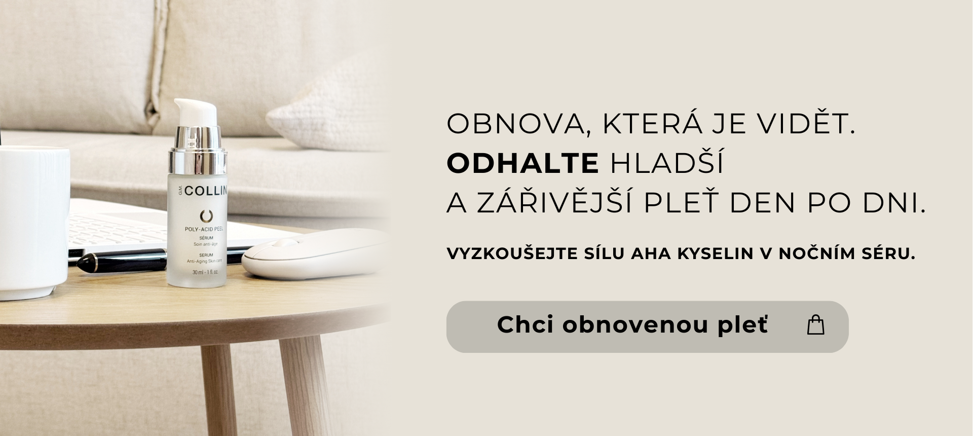 Obnova struktury pleti díky AHA kyselinám