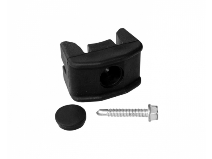 prichytka panelu pilofor pvc na sloupek prumer 48mm vcetne sroubu cerna 8595068407578