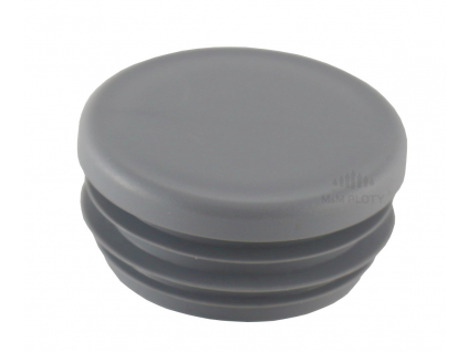 6905 plastova zaslepka prumer 90 mm seda