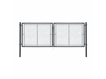 dvoukridla brana ideal ii poplastovana zn pvc rozmer 3605 950 mm barva antracit ral 7016 8595068453193