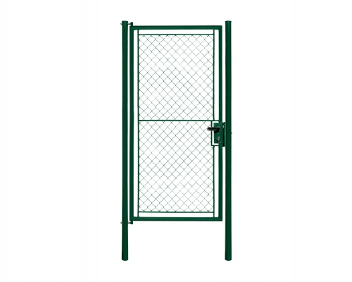 Jednokřídlá branka TENIS, zelená, rozměry 1250x2200 mm, Zn+PVC