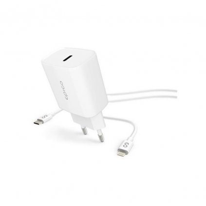 Síťová nabíječka Epico 20W PD + Lightning kabel 1.2m