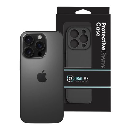 OBAL:ME Matte TPU kryt pro Apple iPhone 16 Pro Black