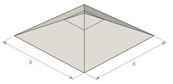Bílá náhradní kostra na slunečník CLASSIC WHITE (3,5 × 3,5 m) | Moravia  Propag