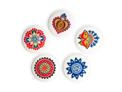 Buttonky s ornamentem