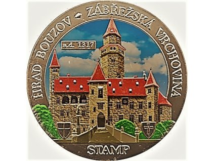 Stamp No. 28 - Bouzov, hrad
