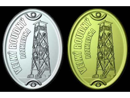 Štítek na hůl No. 132 - Rozhledna Velký Roudný