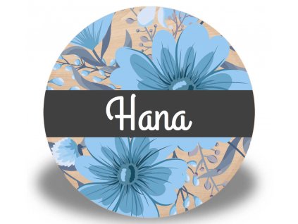 Dřevěná jmenovka - Hana