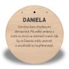 Dřevěná jmenovka - Super Daniela