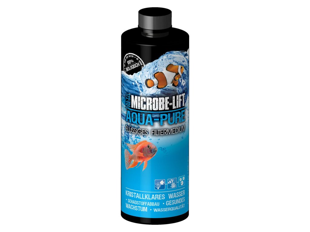 microbe lift aqua pure fluessiges filtermedium 473 ml