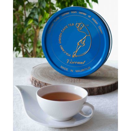 MauriceBay Volcano Turtle Tea Viscount - hermeticky stlačený sypaný zelený čaj v dárkovém balení, 300g