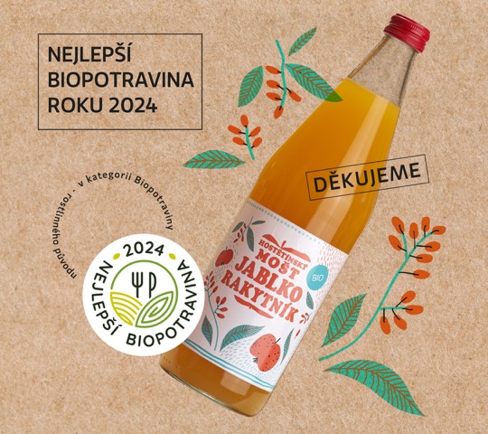 Nejlepší biopotravina roku 2024 je opět i z Hostětína