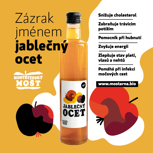 Hostětínský jablečný ocet BIO 0,5l