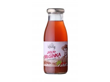 Jablko - brusinka 90/10% 250ml nevratná lahev