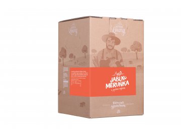 Jablko - meruňka 80/20% 5l bag in box