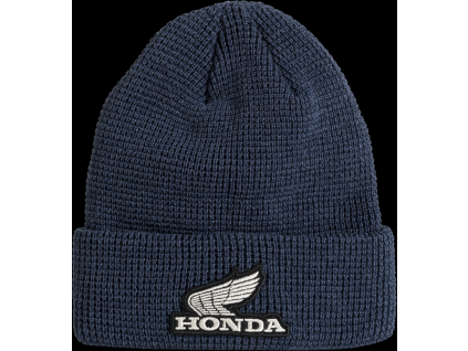 08AUD THA 001 FRONT HONDA WING HTG BEANIE NAVY BLUE