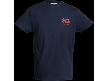 08AUD TEE 010A FRONT HONDA TRIBUTE SUPERCUB TEE NAVY BLUE