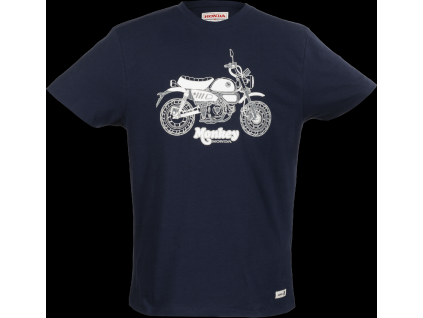 08AUD TEE 012 FRONT HONDA TRIBUTE MONKEY TEE BLUE