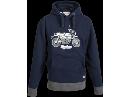 08AUD THD 005 FRONT HONDA TRIBUTE MONKEY HOODIE BLUE