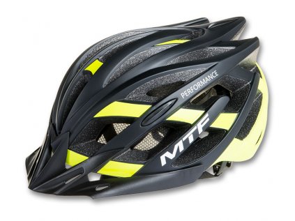 1419 mtf bike helmet l xl black yellow